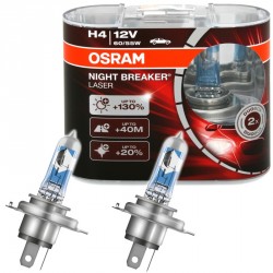 Żarówki H4 OSRAM Night Breaker LASER + 130% Cena za komplet/2szt