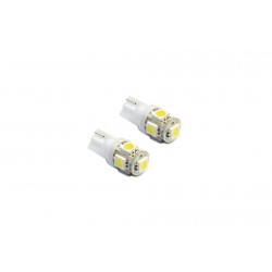 żarówka LED W5W W3W T10 R10 194 5xSMD LED biała (15-cie chipów)